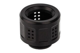 This enhanced brake from Dead Air Silencers tames the recoil further by acting as a brake at the end of your silencer.